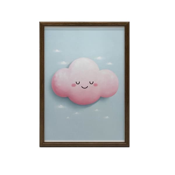 Pink Cloud Pink Cloud, 60x90 cm, guld aluminiumsramme, 230 gsm mat papir