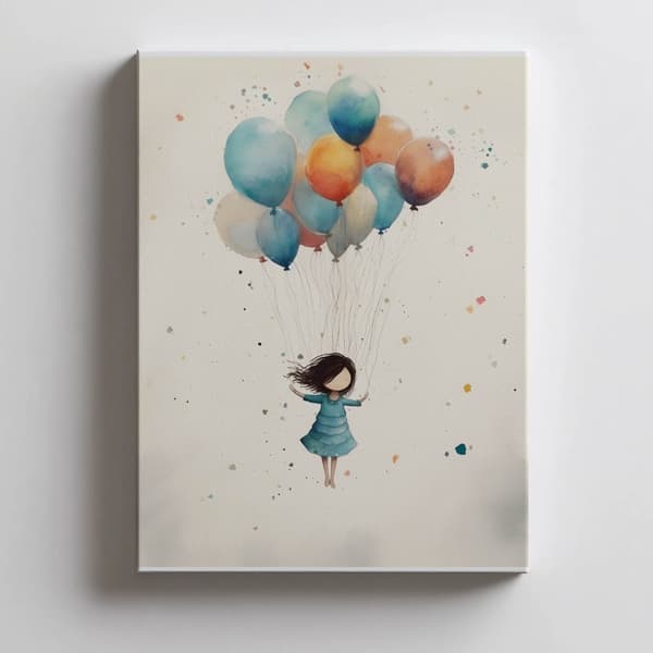 Floating in Dreams Floating in Dreams, 50x70 cm, lys egetræsramme, 230 gsm mat papir