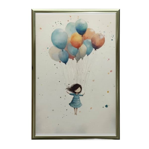 Floating in Dreams Floating in Dreams, 50x70 cm, lys egetræsramme, 230 gsm mat papir