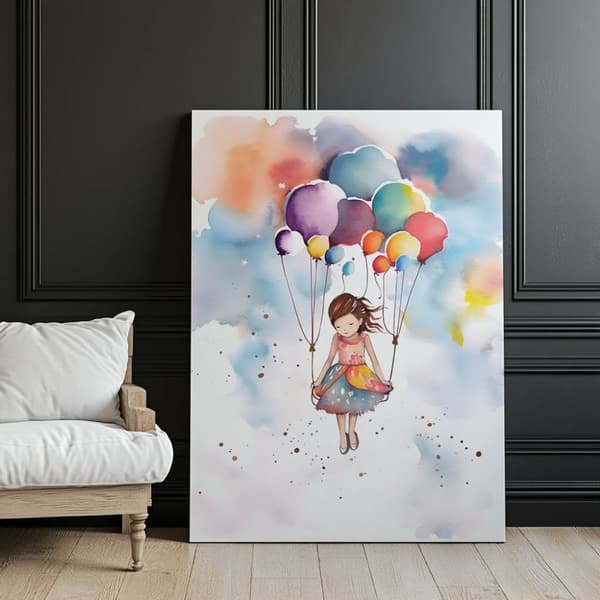 Ballon Lightness Ballon Lightness, 30x40 cm, lys egetræsramme, 230 gsm mat papir