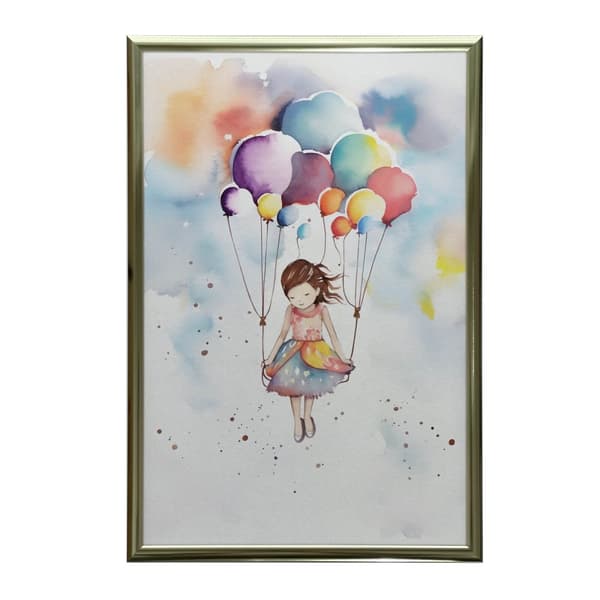 Ballon Lightness Ballon Lightness, 60x90 cm, sort aluminiumsramme, 230 gsm mat papir