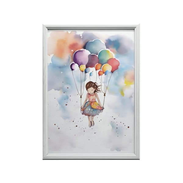 Ballon Lightness Ballon Lightness, 60x90 cm, sort aluminiumsramme, 230 gsm mat papir