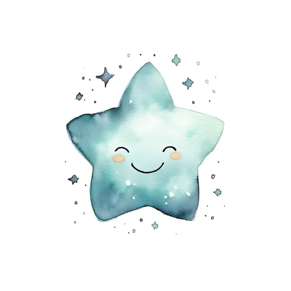 Dream Star Dream Star, 30x40 cm, sort aluminiumsramme, 230 gsm mat papir