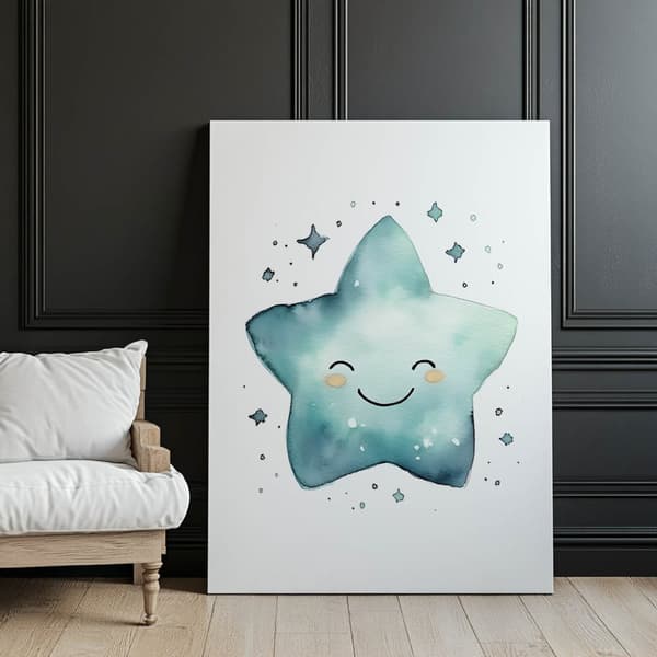 Dream Star Dream Star, 30x40 cm, sort aluminiumsramme, 230 gsm mat papir
