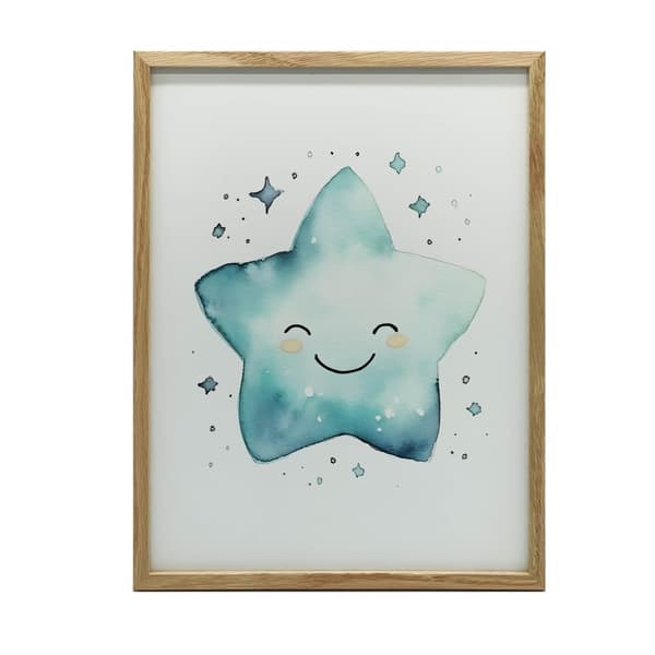 Dream Star Dream Star, 30x40 cm, guld aluminiumsramme, 230 gsm mat papir