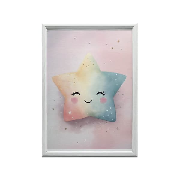 Pastel Star of Joy Pastel Star of Joy, 40x50 cm, guld aluminiumsramme, 230 gsm mat papir