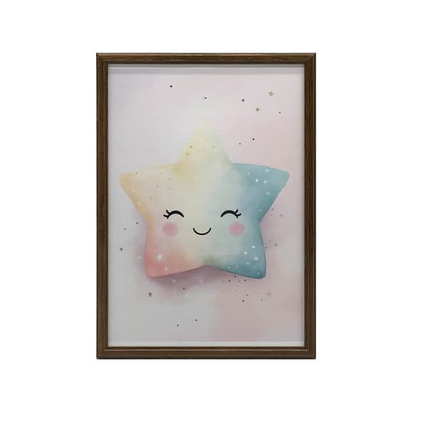 Pastel Star of Joy Pastel Star of Joy, 40x50 cm, guld aluminiumsramme, 230 gsm mat papir
