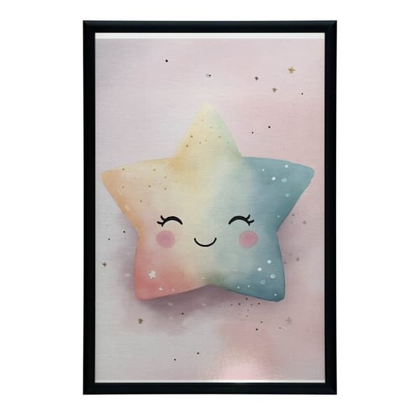 Pastel Star of Joy Pastel Star of Joy, 40x50 cm, guld aluminiumsramme, 230 gsm mat papir