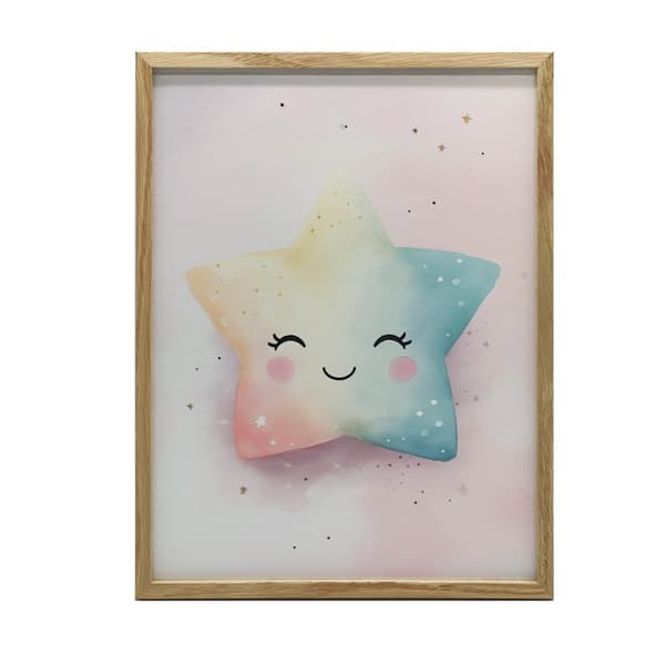 Pastel Star of Joy Pastel Star of Joy, 40x50 cm, guld aluminiumsramme, 230 gsm mat papir