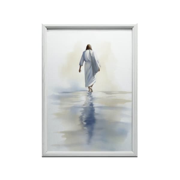 Jesus Walking on Water Jesus Walking on Water, 50x70 cm, uindrammet, premium lærred på båre