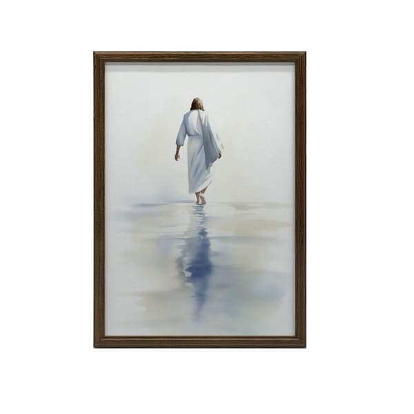 Jesus Walking on Water Jesus Walking on Water, 50x70 cm, uindrammet, premium lærred på båre