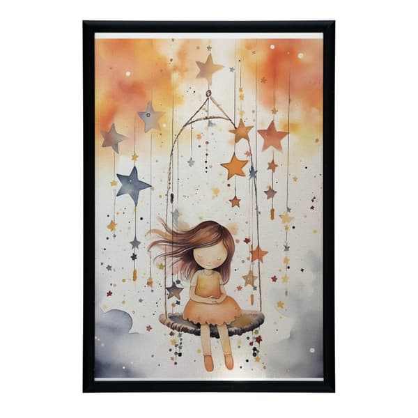 Carousel of Stars Carousel of Stars, 50x70 cm, lys egetræsramme, 230 gsm mat papir