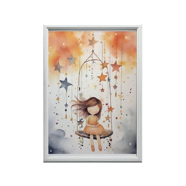 Carousel of Stars Carousel of Stars, 50x70 cm, mørkebrun træramme, 230 gsm mat papir