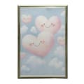 Miniatyrbillede 8 af 10: Pink Hearts on Clouds Pink Hearts on Clouds, 40x50 cm, sort aluminiumsramme, 230 gsm mat papir