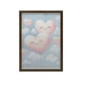 Miniatyrbillede 9 af 10: Pink Hearts on Clouds Pink Hearts on Clouds, 40x50 cm, sort aluminiumsramme, 230 gsm mat papir