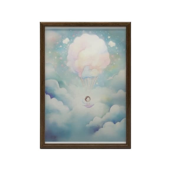 Balloon World of Dreams Balloon World of Dreams, 40x50 cm, guld aluminiumsramme, 230 gsm mat papir