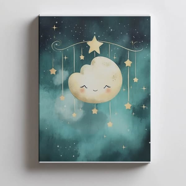 Sleeping Cloud Sleeping Cloud, 30x40 cm, hvid træramme, 230 gsm mat papir