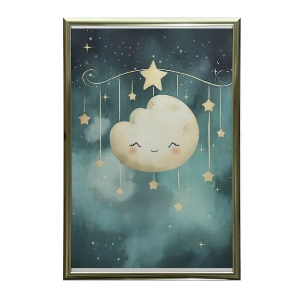 Sleeping Cloud Sleeping Cloud, 30x40 cm, hvid træramme, 230 gsm mat papir