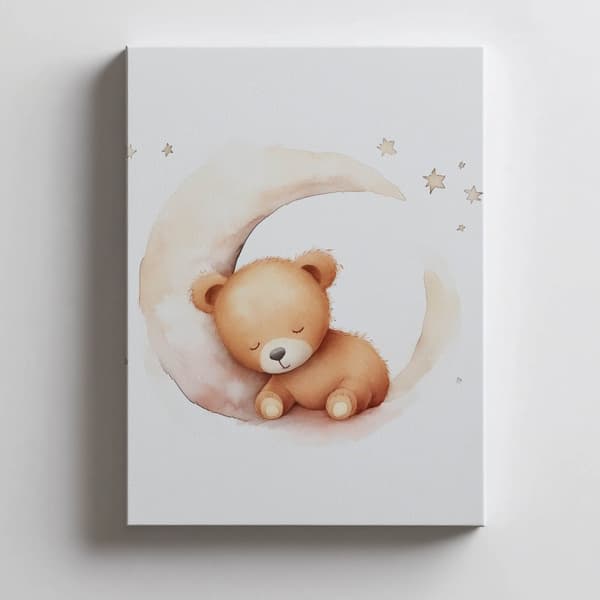 Teddy Bear on Moon Cloud Teddy Bear on Moon Cloud, 50x70 cm, oinramad, 230 gsm matt papper