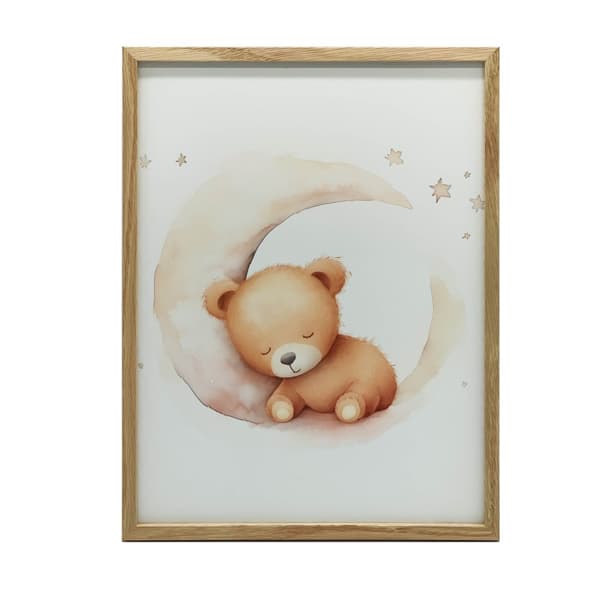 Teddy Bear on Moon Cloud Teddy Bear on Moon Cloud, 50x70 cm, oinramad, 230 gsm matt papper