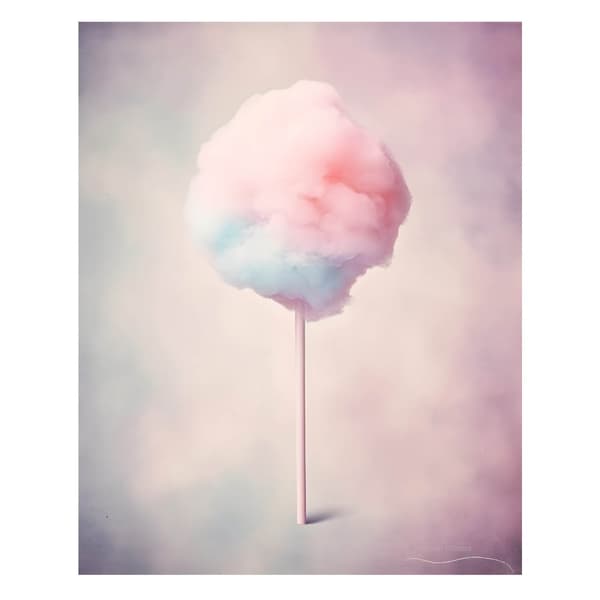 Pastel Candy Candy Pastel Candy, 50x70 cm, uindrammet, premium lærred på båre
