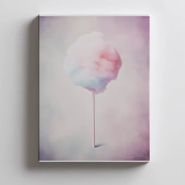 Pastel Candy Candy Pastel Candy, 50x70 cm, uindrammet, premium lærred på båre