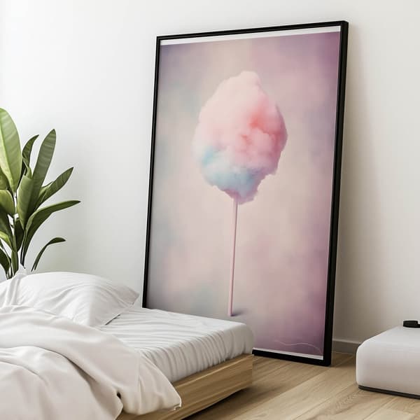 Pastel Candy Candy Pastel Candy, 50x70 cm, uindrammet, premium lærred på båre