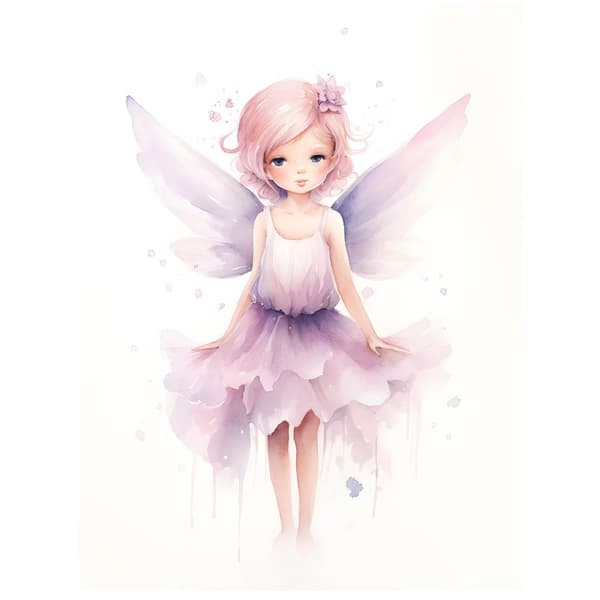Magical Elf Fairy Magical Elf Fairy, 30x40 cm, guld aluminiumram, 230 gsm matt papper
