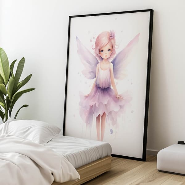 Magical Elf Fairy Magical Elf Fairy, 30x40 cm, guld aluminiumram, 230 gsm matt papper