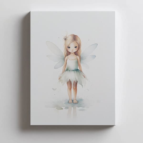 Green Fairy in the Land of Magic Green Fairy in the Land of Magic, 50x70 cm, guld aluminiumram, 230 gsm matt papper