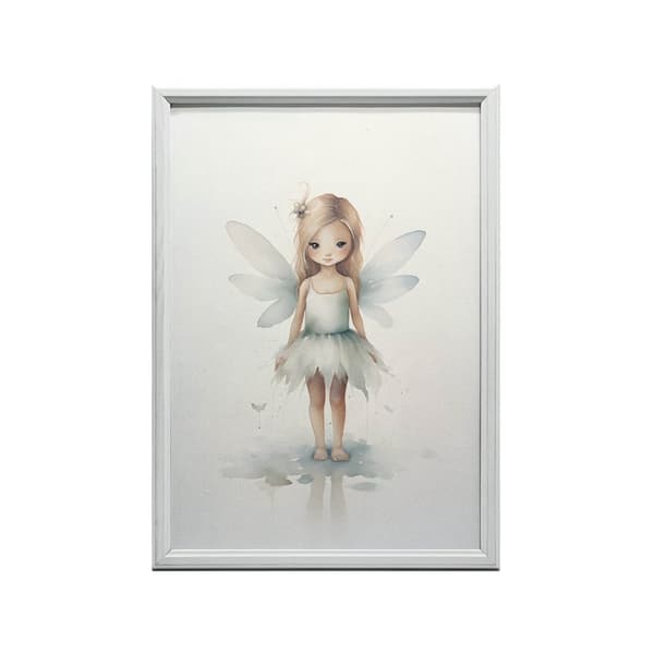 Green Fairy in the Land of Magic Green Fairy in the Land of Magic, 50x70 cm, guld aluminiumram, 230 gsm matt papper