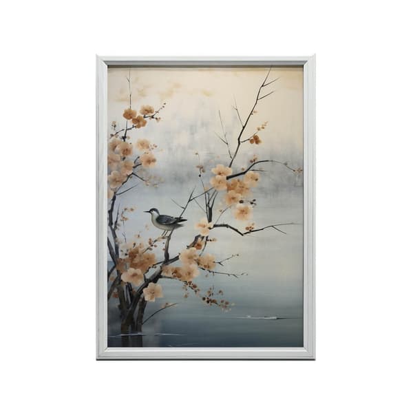 Spring Miracles on Cherry Blossom Spring Miracles on Cherry Blossom, 30x40 cm, mørkebrun træramme, 230 gsm mat papir
