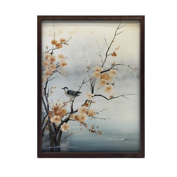 Spring Miracles on Cherry Blossom Spring Miracles on Cherry Blossom, 40x50 cm, sort aluminiumsramme, 230 gsm mat papir