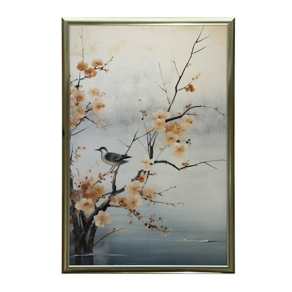 Spring Miracles on Cherry Blossom Spring Miracles on Cherry Blossom, 40x50 cm, guld aluminiumsramme, 230 gsm mat papir