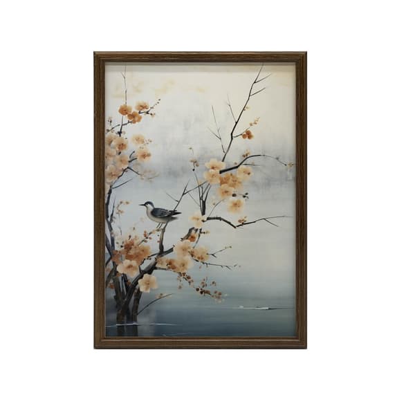 Spring Miracles on Cherry Blossom Spring Miracles on Cherry Blossom, 40x50 cm, guld aluminiumsramme, 230 gsm mat papir