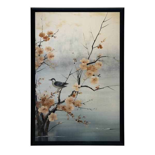 Spring Miracles on Cherry Blossom Spring Miracles on Cherry Blossom, 40x50 cm, guld aluminiumsramme, 230 gsm mat papir