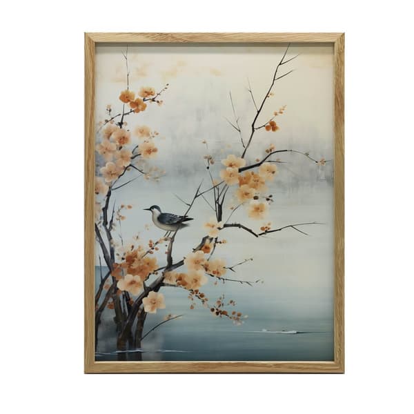 Spring Miracles on Cherry Blossom Spring Miracles on Cherry Blossom, 60x90 cm, guld aluminiumsramme, 230 gsm mat papir