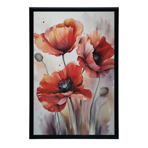 Spring Poppy Dream Spring Poppy Dream, 70x100 cm, mörkbrun träram, 230 gsm matt papper
