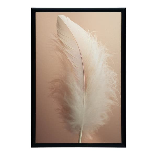 Feather Feather, 30x40 cm, mörkbrun träram, 230 gsm matt papper