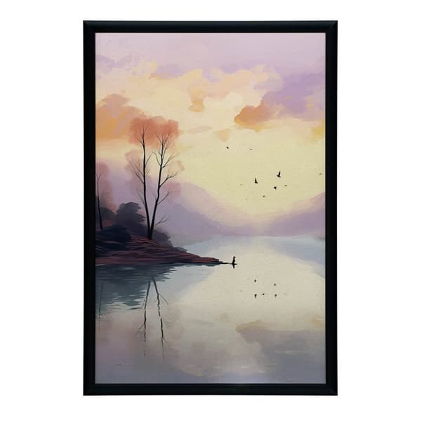 Pastel Landscape Pastel Landscape, 40x50 cm, guld aluminiumsramme, 230 gsm mat papir