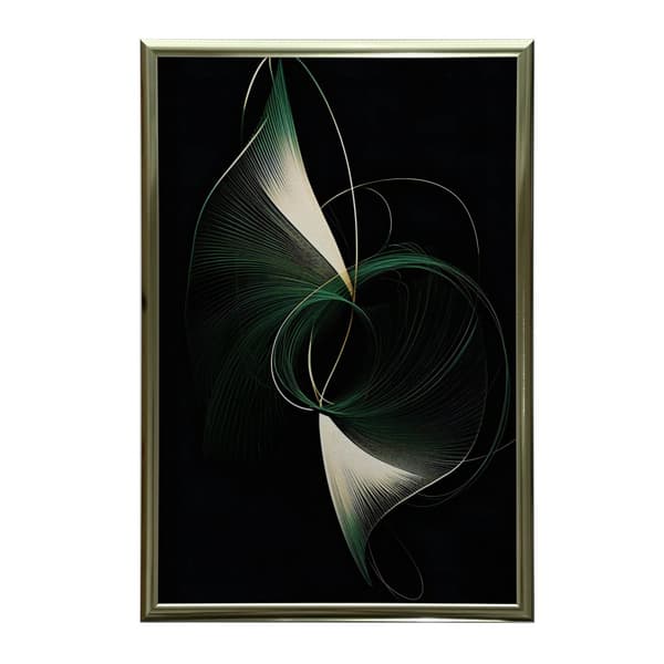 Dark Elegance of Curves Dark Elegance of Curves, 50x70 cm, sort aluminiumsramme, 230 gsm mat papir