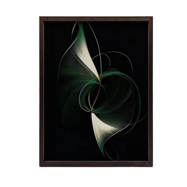 Dark Elegance of Curves Dark Elegance of Curves, 50x70 cm, sort aluminiumsramme, 230 gsm mat papir