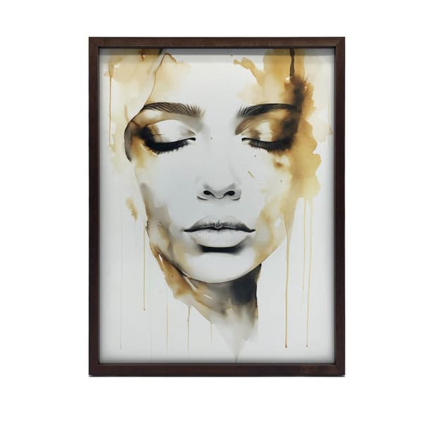 Mysterious Beauty Mysterious Beauty, 50x70 cm, guld aluminiumsramme, 230 gsm mat papir