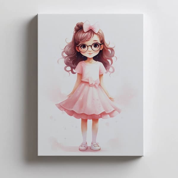 Pink Joy Pink Joy, 50x70 cm, guld aluminiumsramme, 230 gsm mat papir