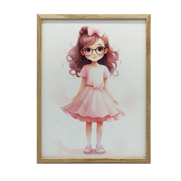 Pink Joy Pink Joy, 50x70 cm, guld aluminiumsramme, 230 gsm mat papir