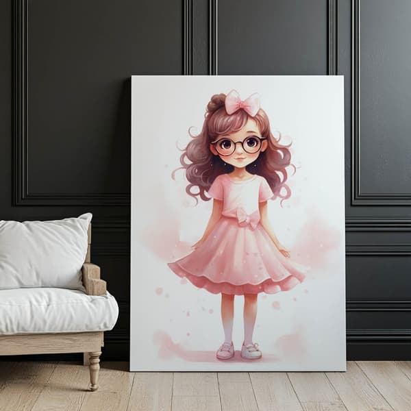 Pink Joy Pink Joy, 70x100 cm, mörkbrun träram, 230 gsm matt papper
