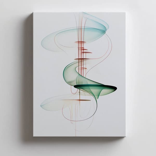Harmony of Curves Harmony of Curves, 50x70 cm, sort aluminiumsramme, 230 gsm mat papir