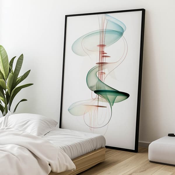 Harmony of Curves Harmony of Curves, 50x70 cm, sort aluminiumsramme, 230 gsm mat papir