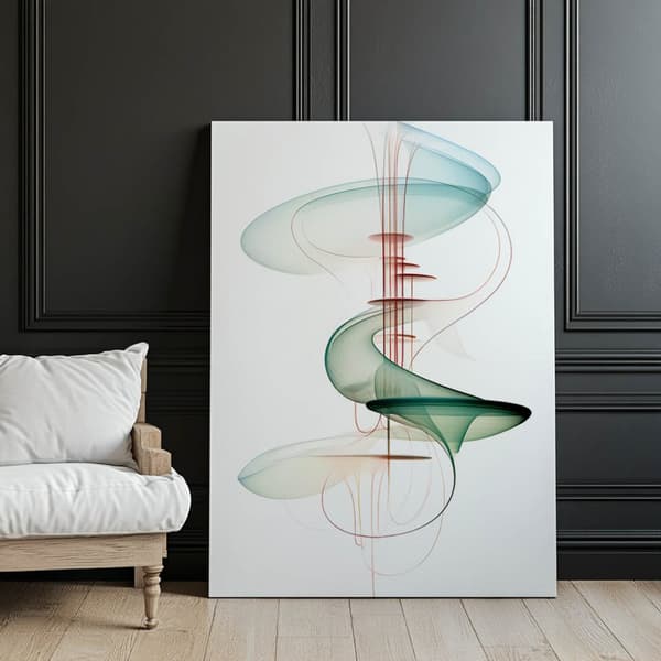 Harmony of Curves Harmony of Curves, 50x70 cm, sort aluminiumsramme, 230 gsm mat papir