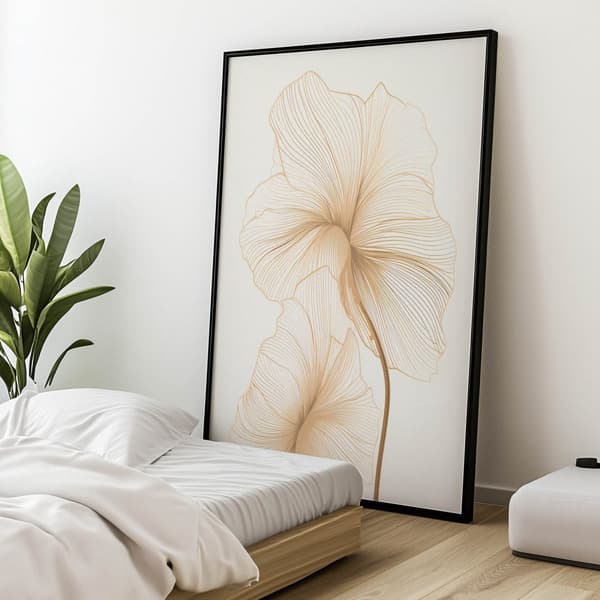 Delicate Flowers in Line Delicate Flowers in Line, 40x50 cm, oinramad, 230 gsm matt papper
